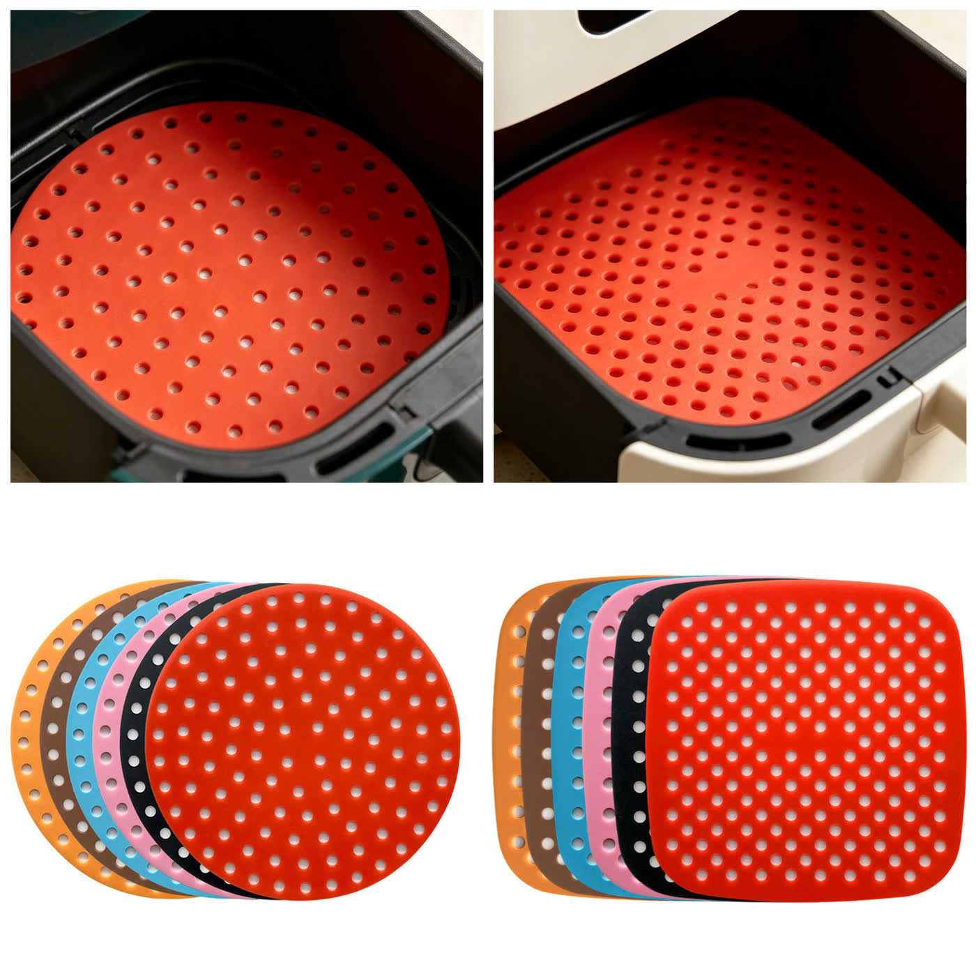 Air Fryer Mat Round Silicone Mold (WYD-813)