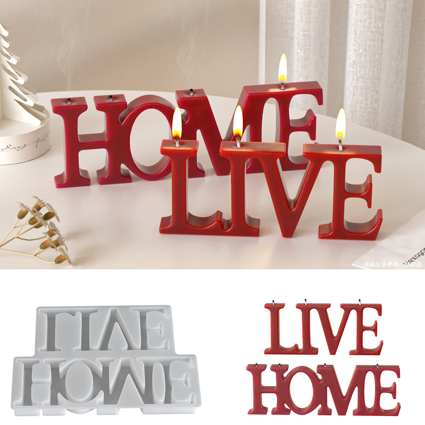 Alphabet Hanging Tag Candle Mold (WYD-146)