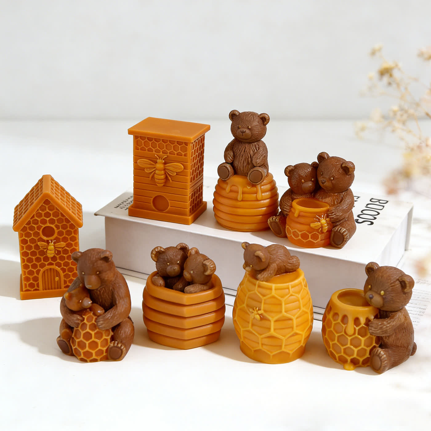 Bear Honeycomb Candle Mold (WYD-160)