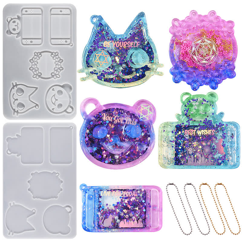 Bear Kitten Pendant Mold (WYD-424)
