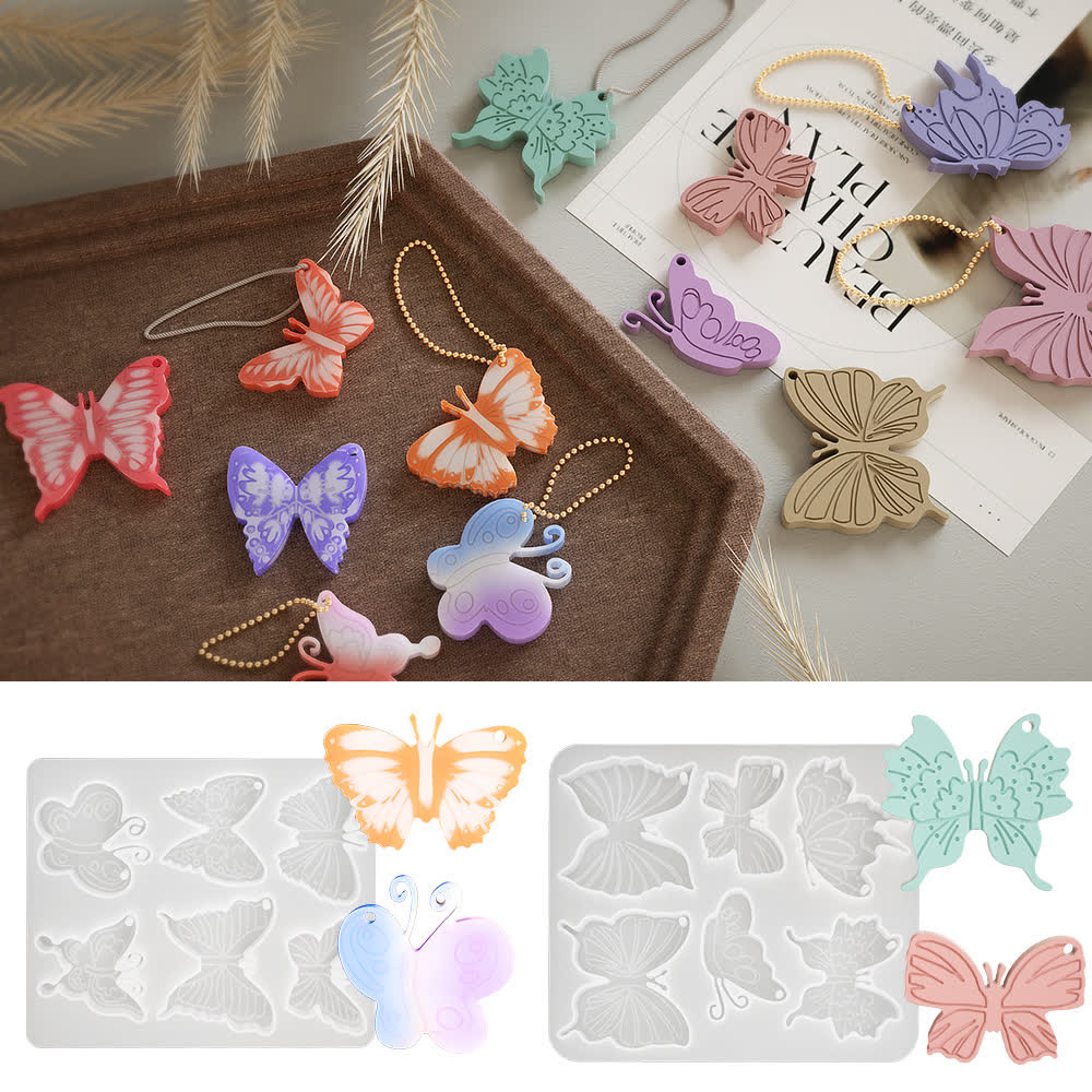 Butterfly Keychain Pendant Mold (WYD-421)