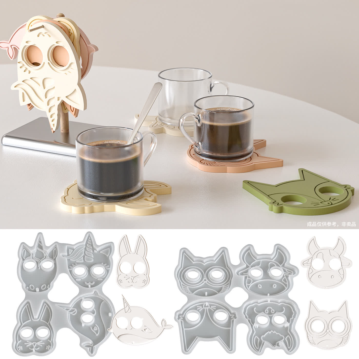 Cat Face Dolphin Gypsum Mold (WYD-241)