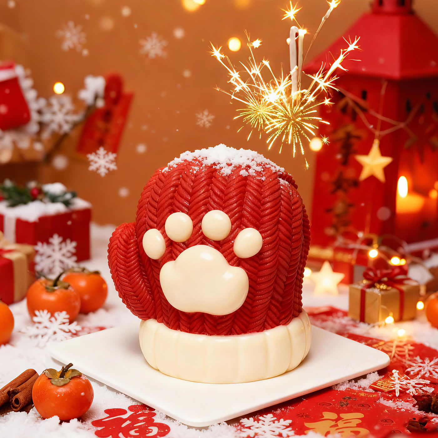 Cat Paw Knit Glove Mousse Cake Mold (WYD-486)