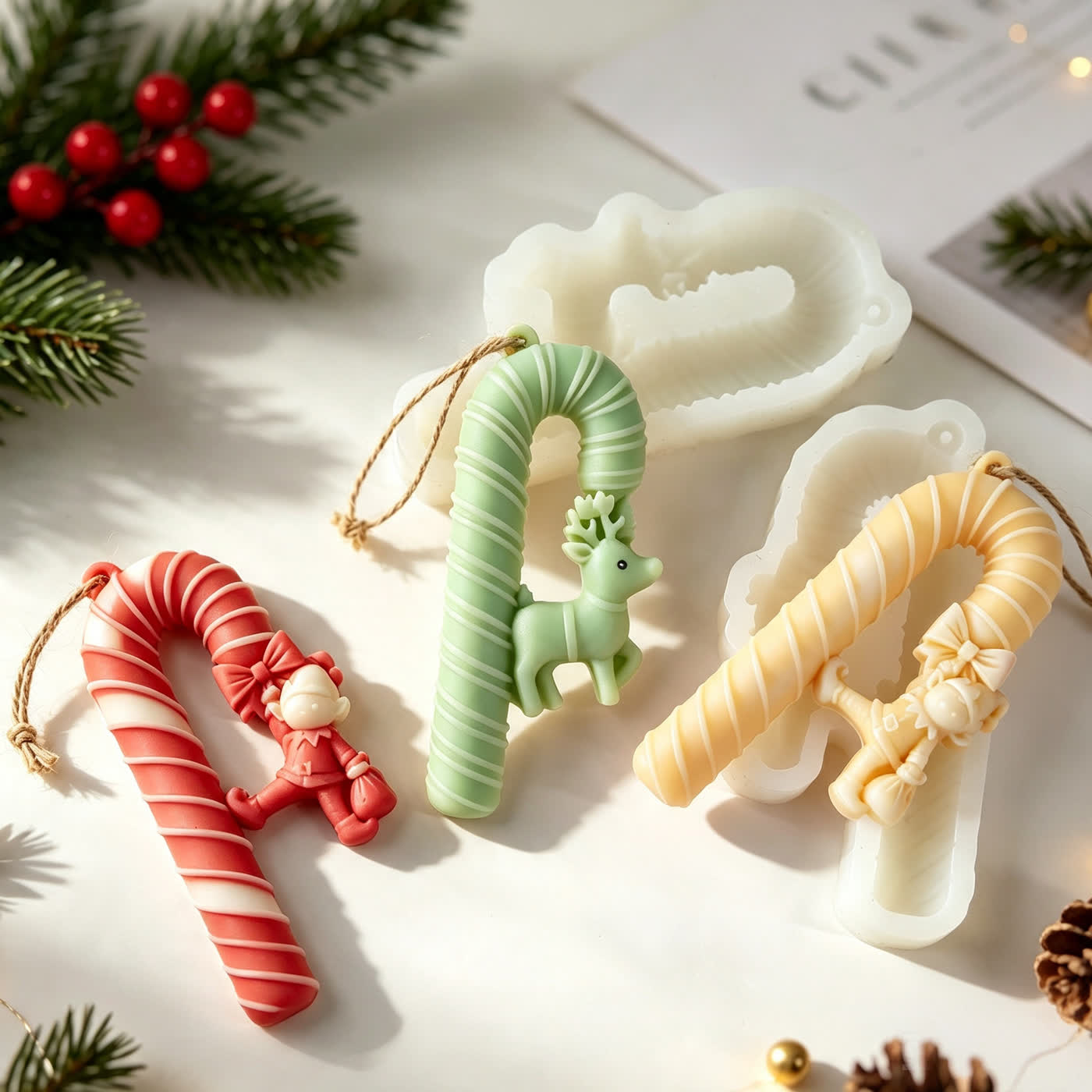 Christmas Charm Candle Mold (WYD-040)