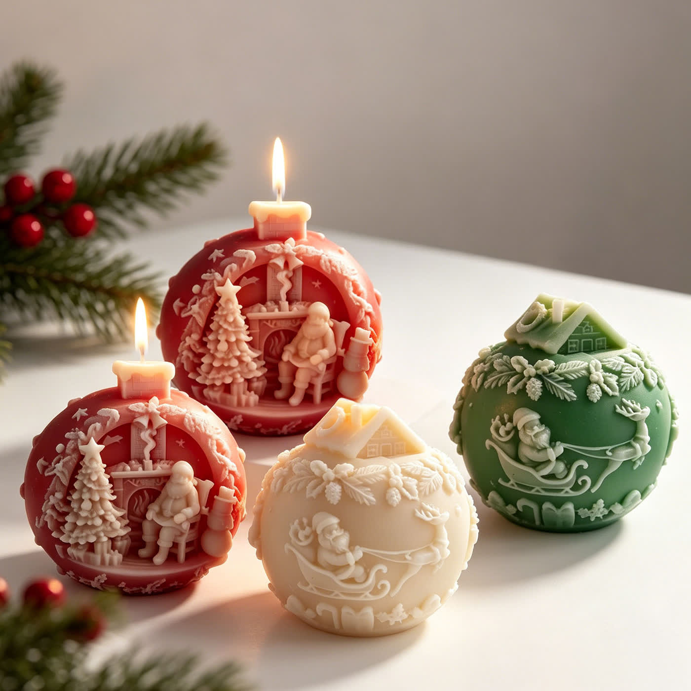 Christmas Crystal Ball Candle Mold (WYD-125)