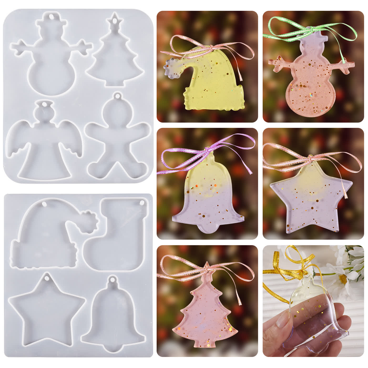 Christmas Hanging Tag Pendant Mold (WYD-391)
