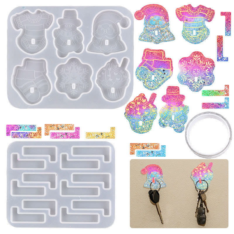 Christmas Hook Resin Mold (WYD-345)