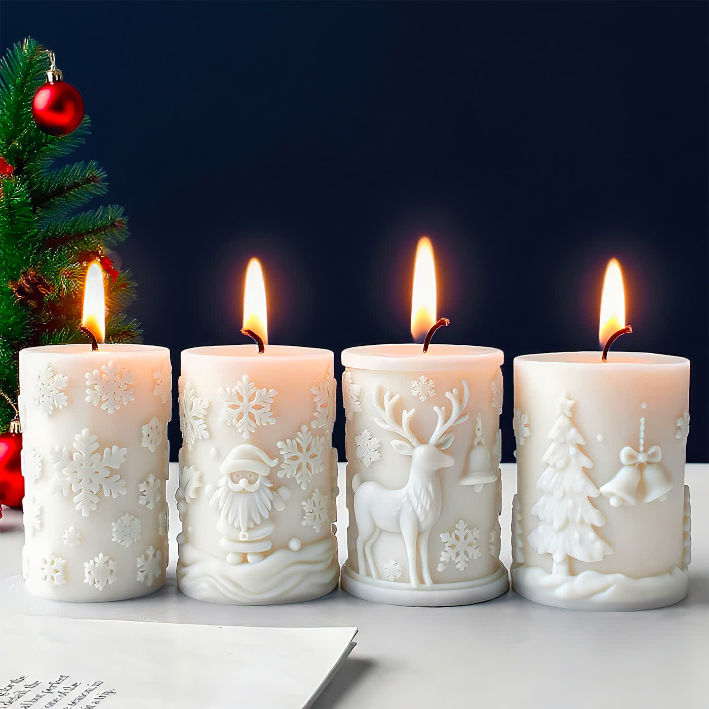 Christmas Snowflake Candle Mold (WYD-091)