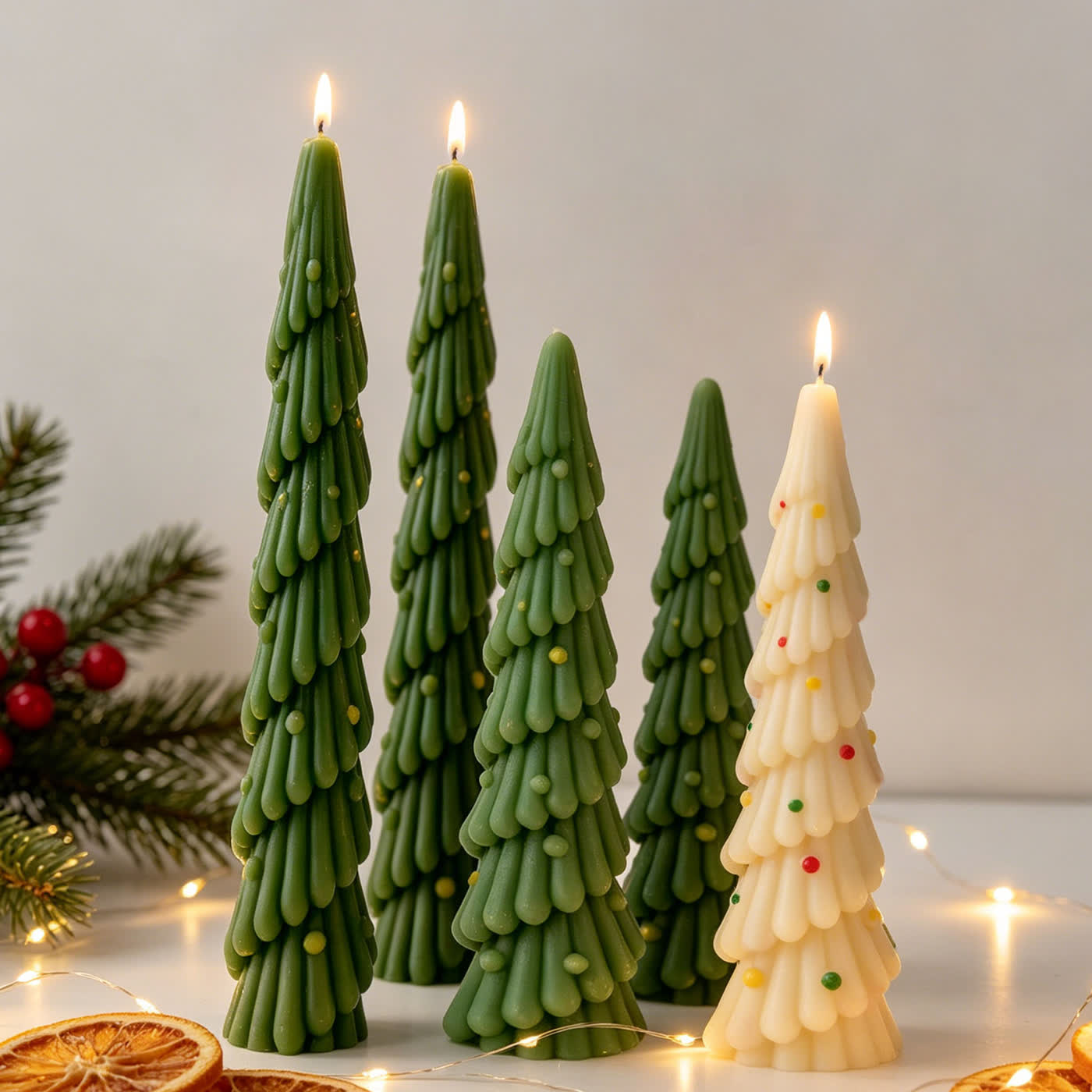 Christmas Tree Taper Candle Mold (WYD-148)