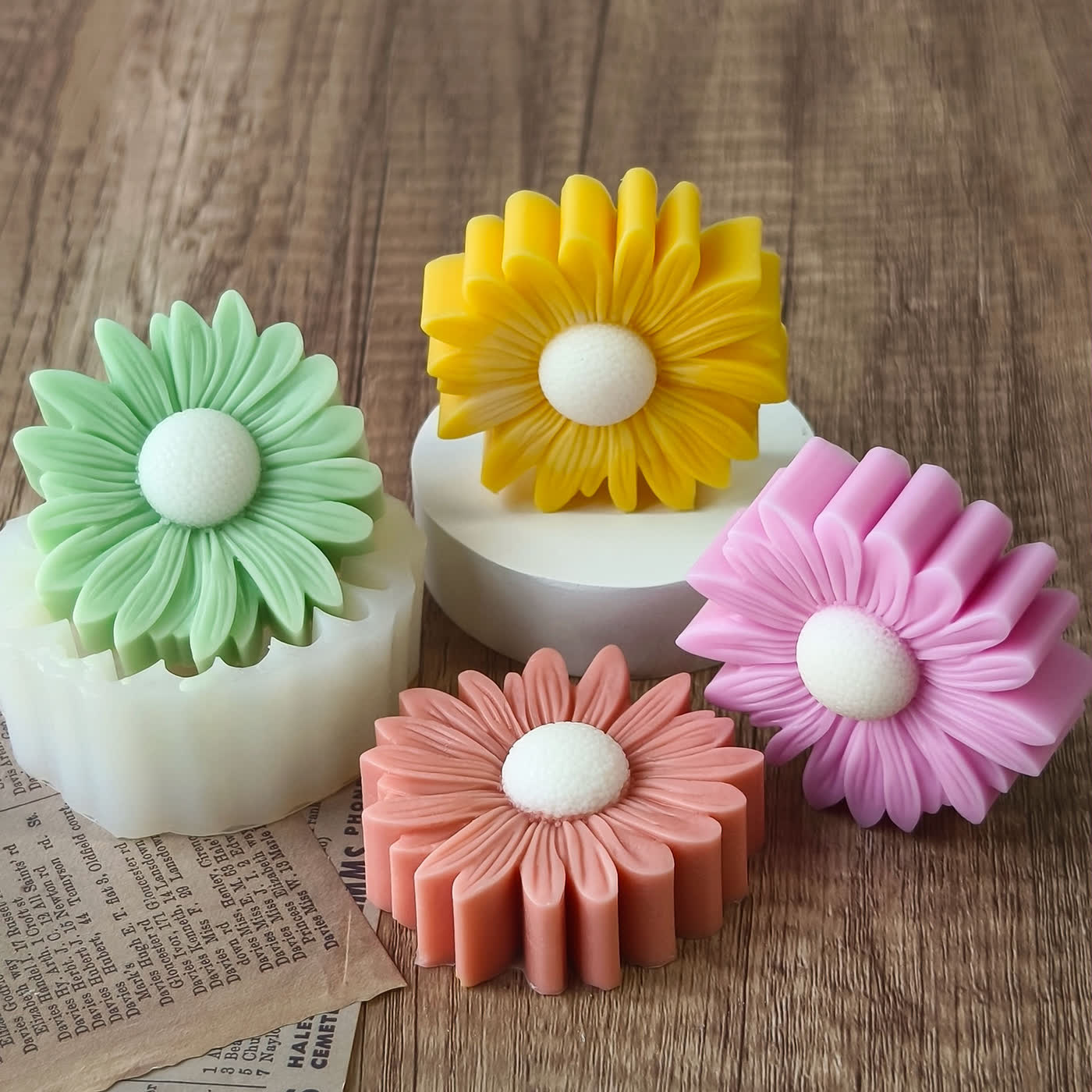 Chrysanthemum Sunflower Candle Mold (WYD-178)