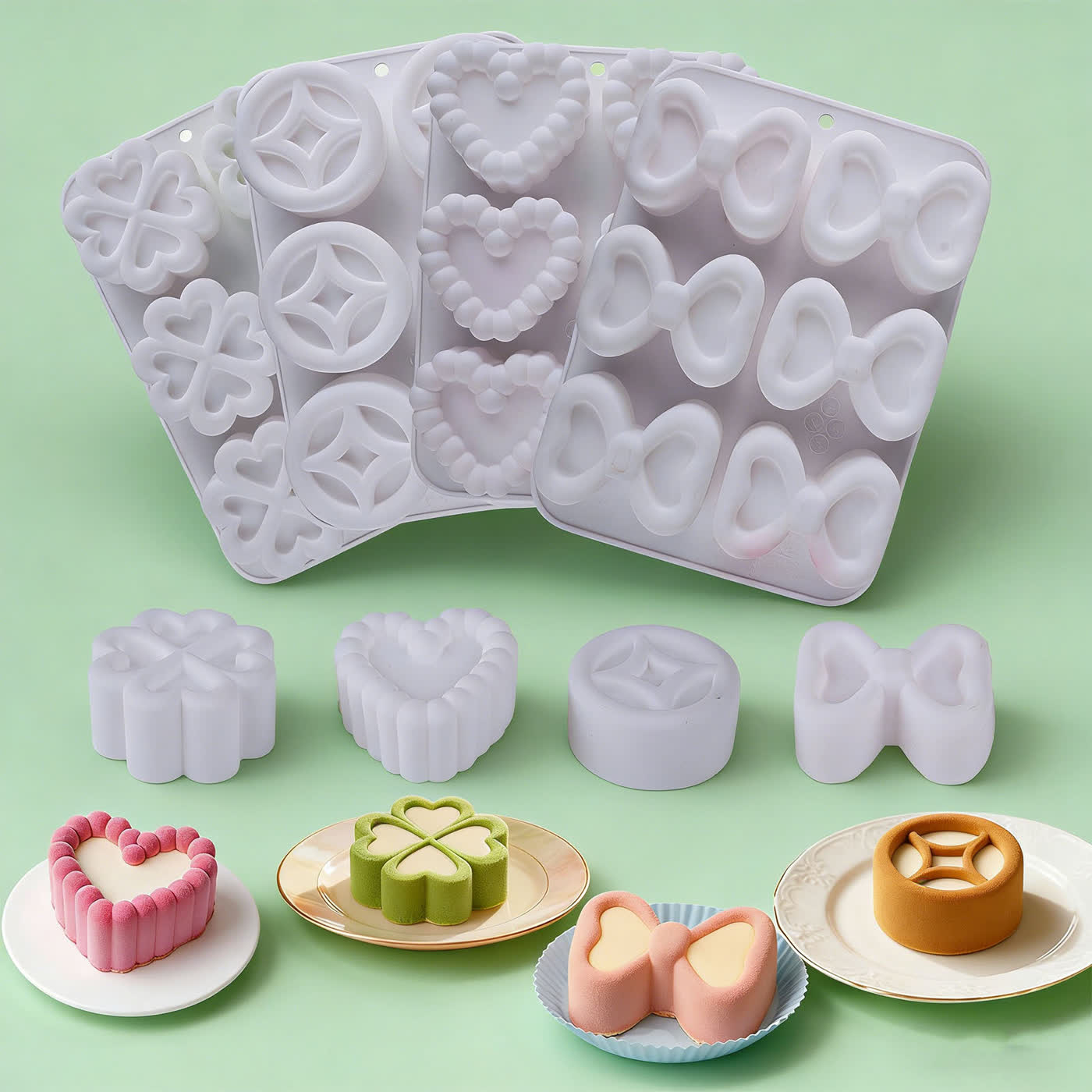 Concave Heart Mousse Cake Mold (WYD-442)