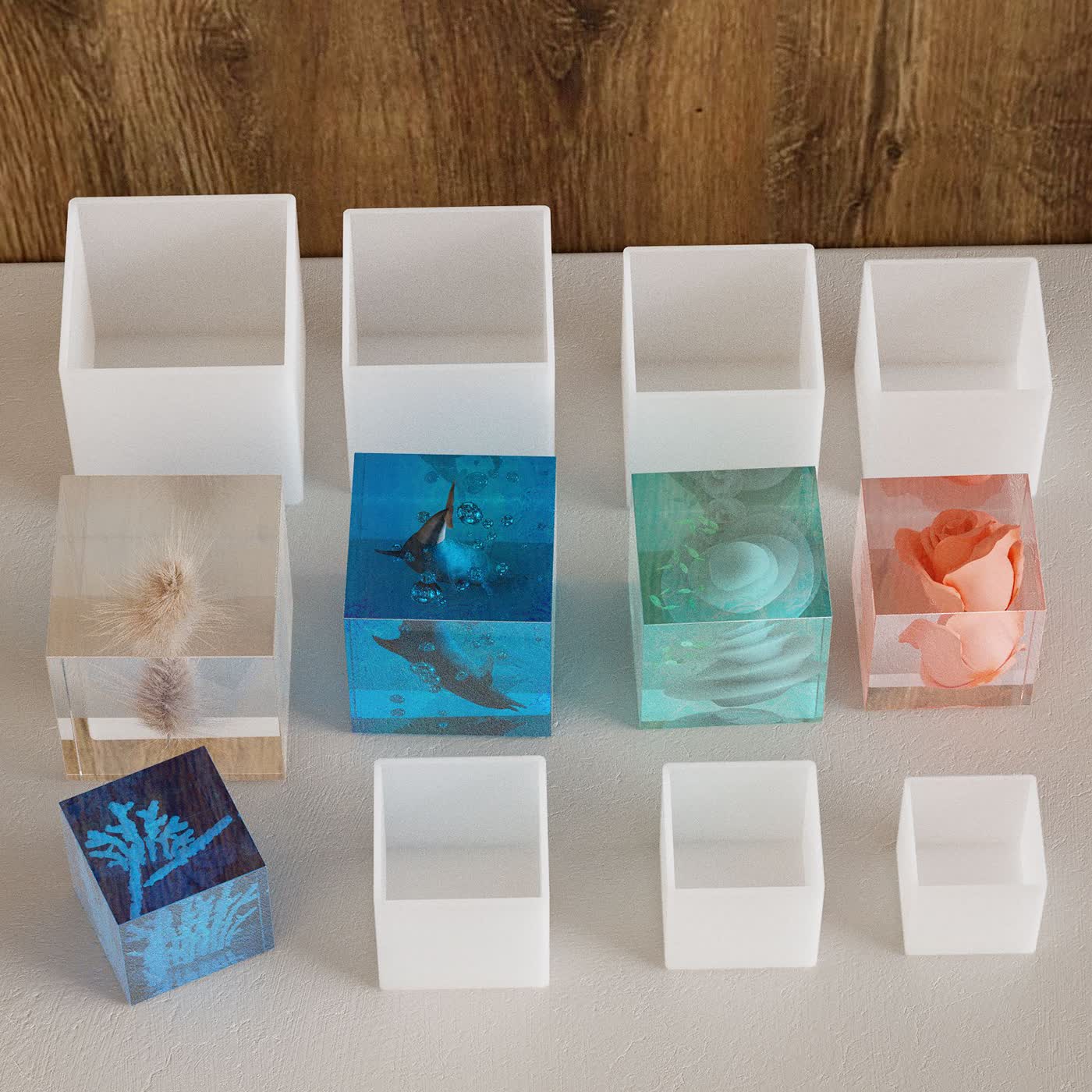 Cube Dried Flower Resin Mold (WYD-293)