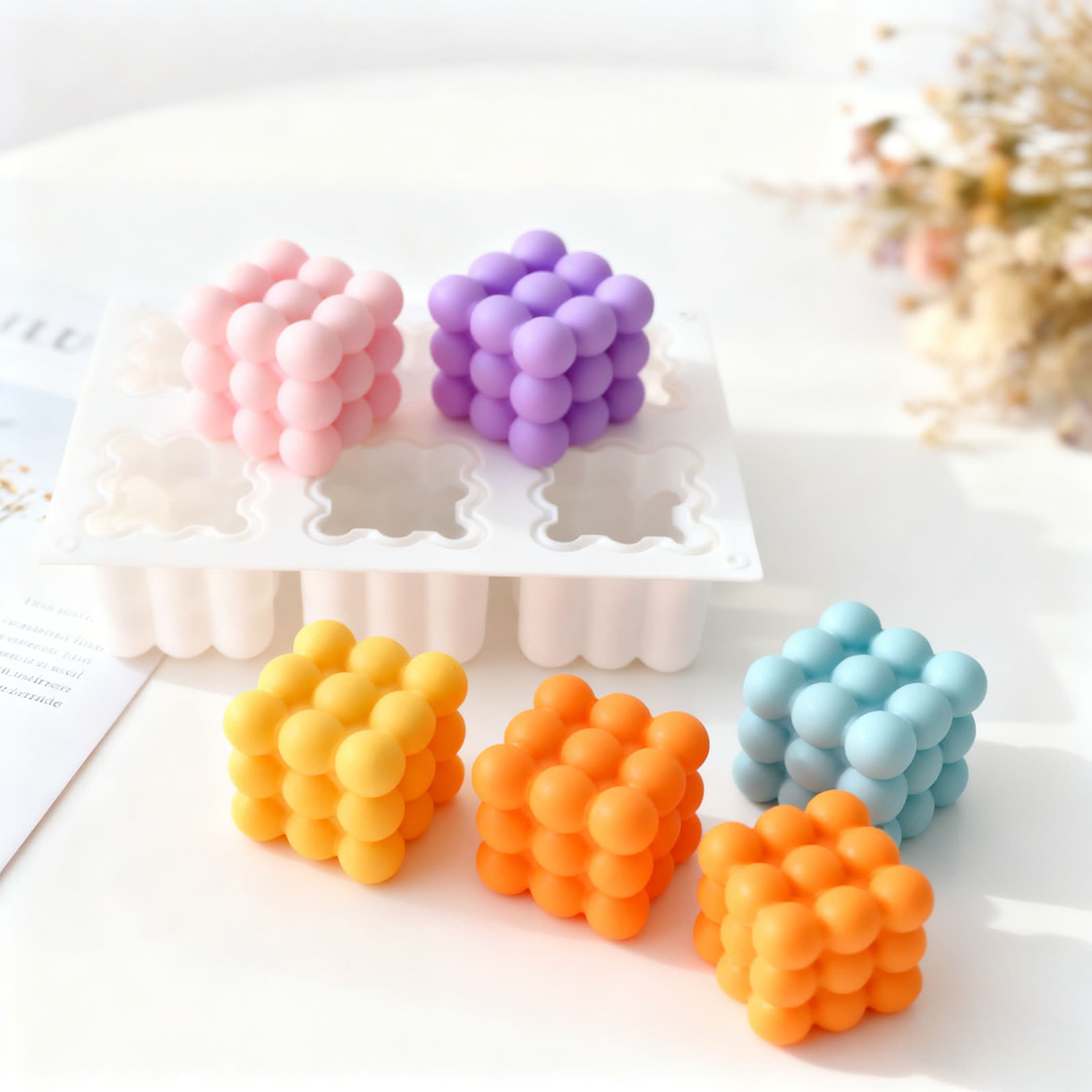Cube Magic Ball Candle Mold (WYD-006)