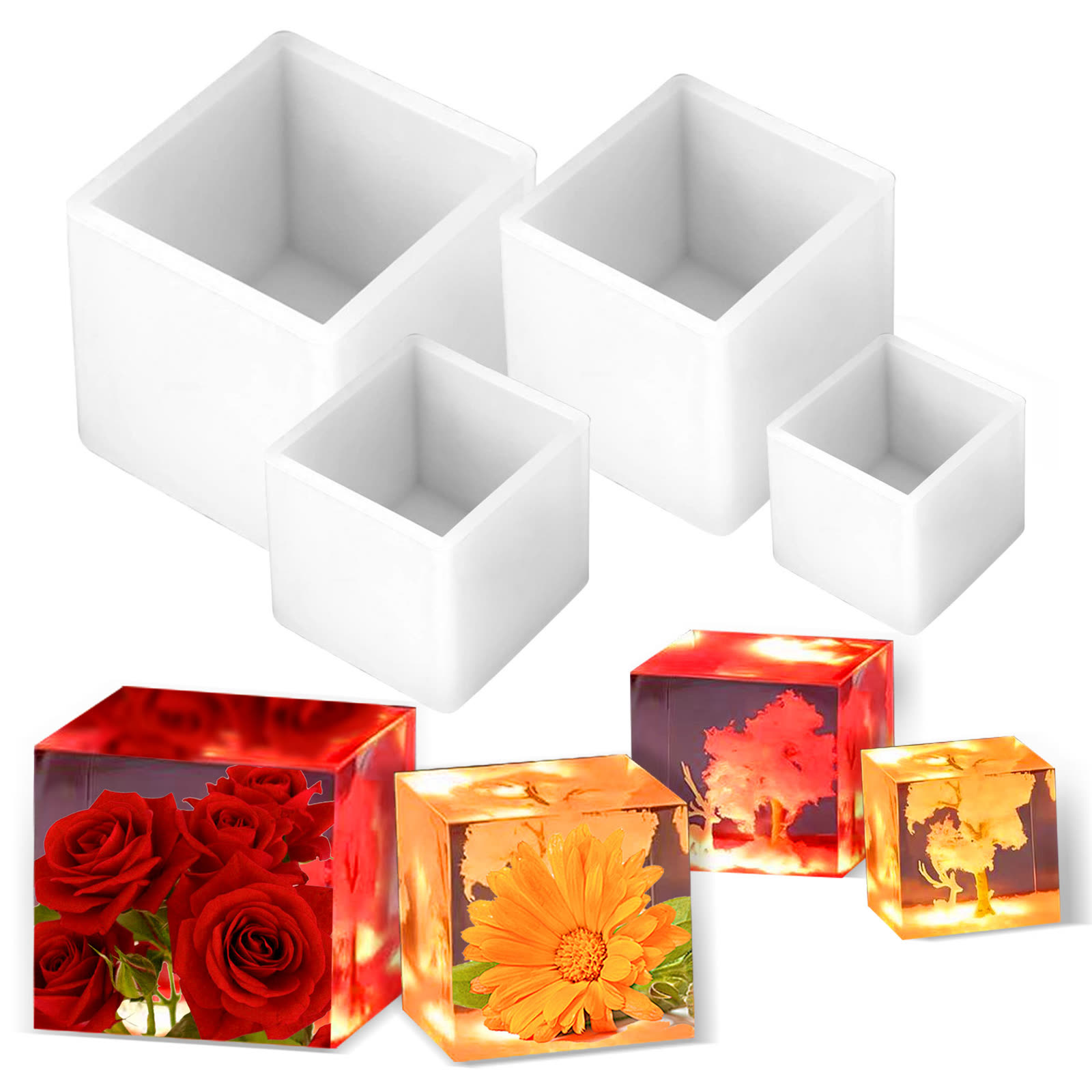 Cube Square Resin Mold (WYD-303)