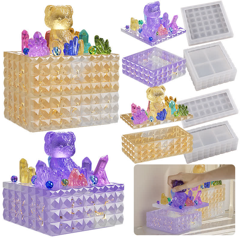 Diamond Square Storage Box Mold (WYD-729)