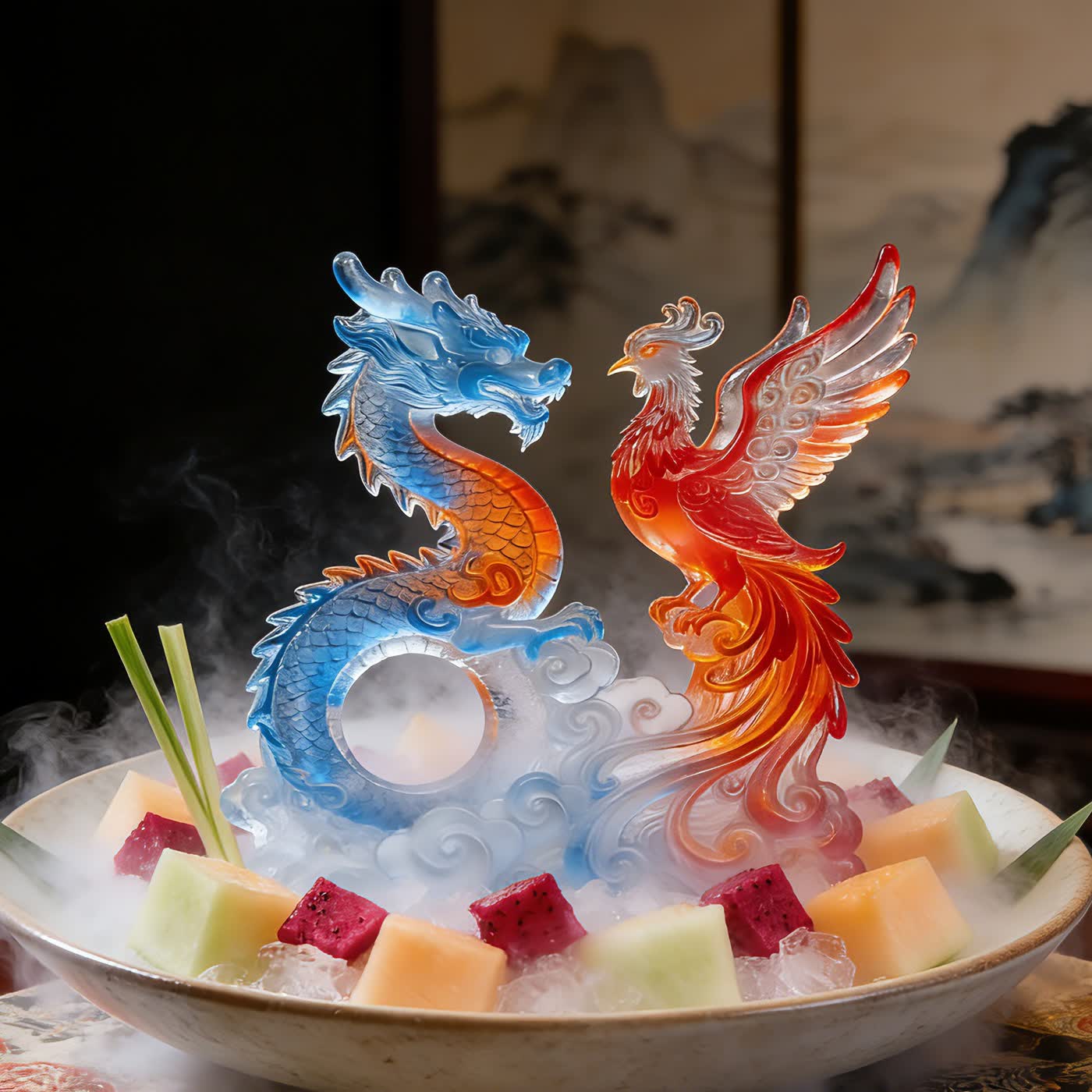 Dragon Phoenix Silicone Mold (WYD-819)