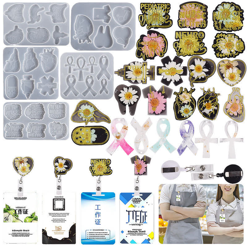 Dried Flower Hanging Tag Resin Mold (WYD-332)