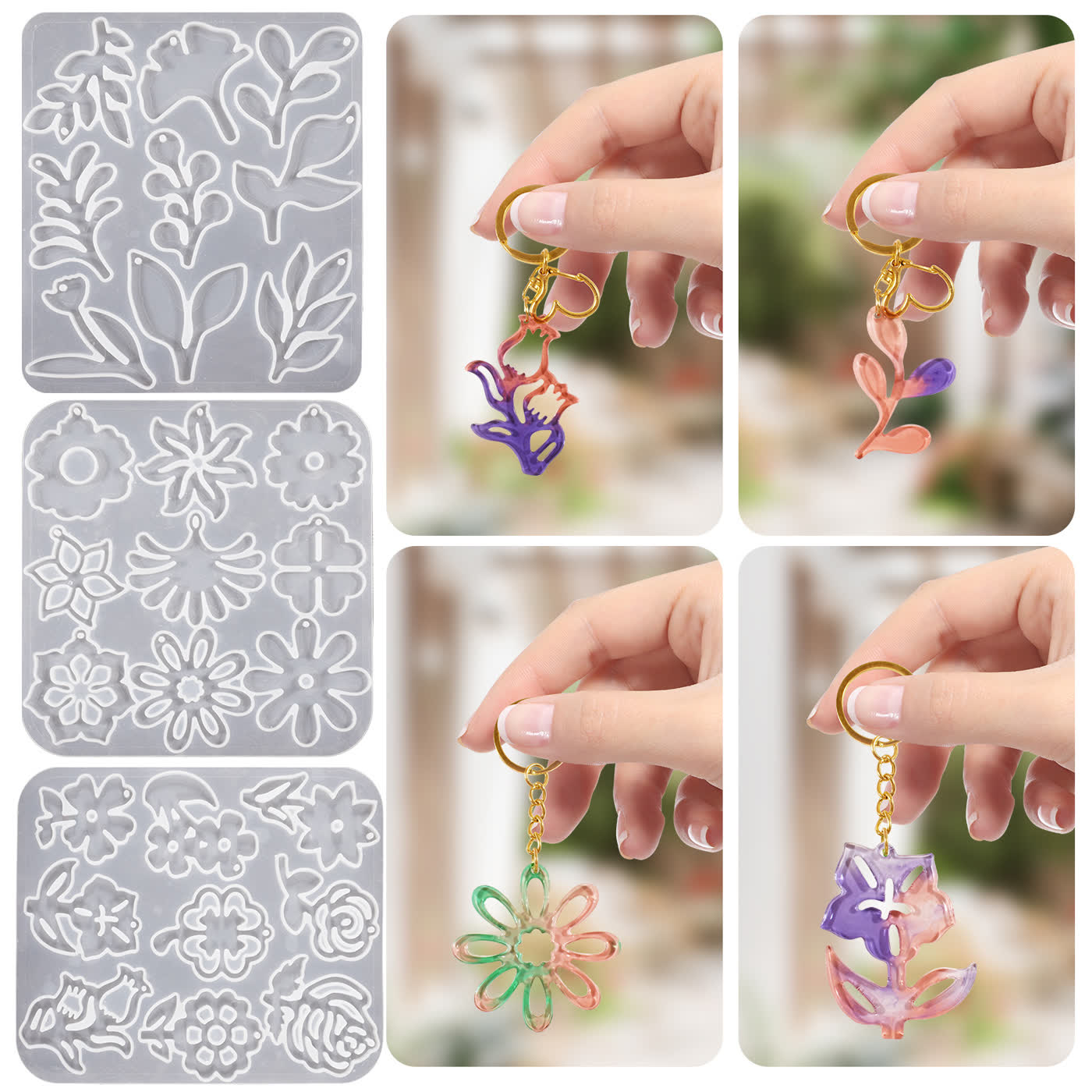 Earring Leaf Pendant Mold (WYD-390)