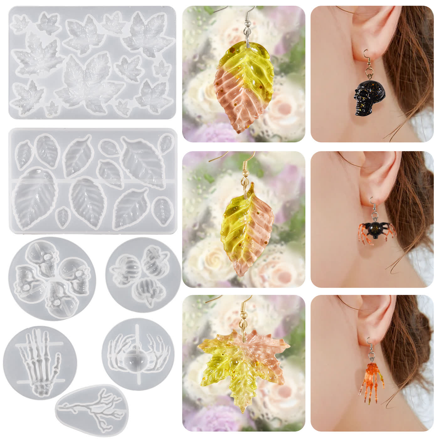 Earring Pumpkin Resin Mold (WYD-286)