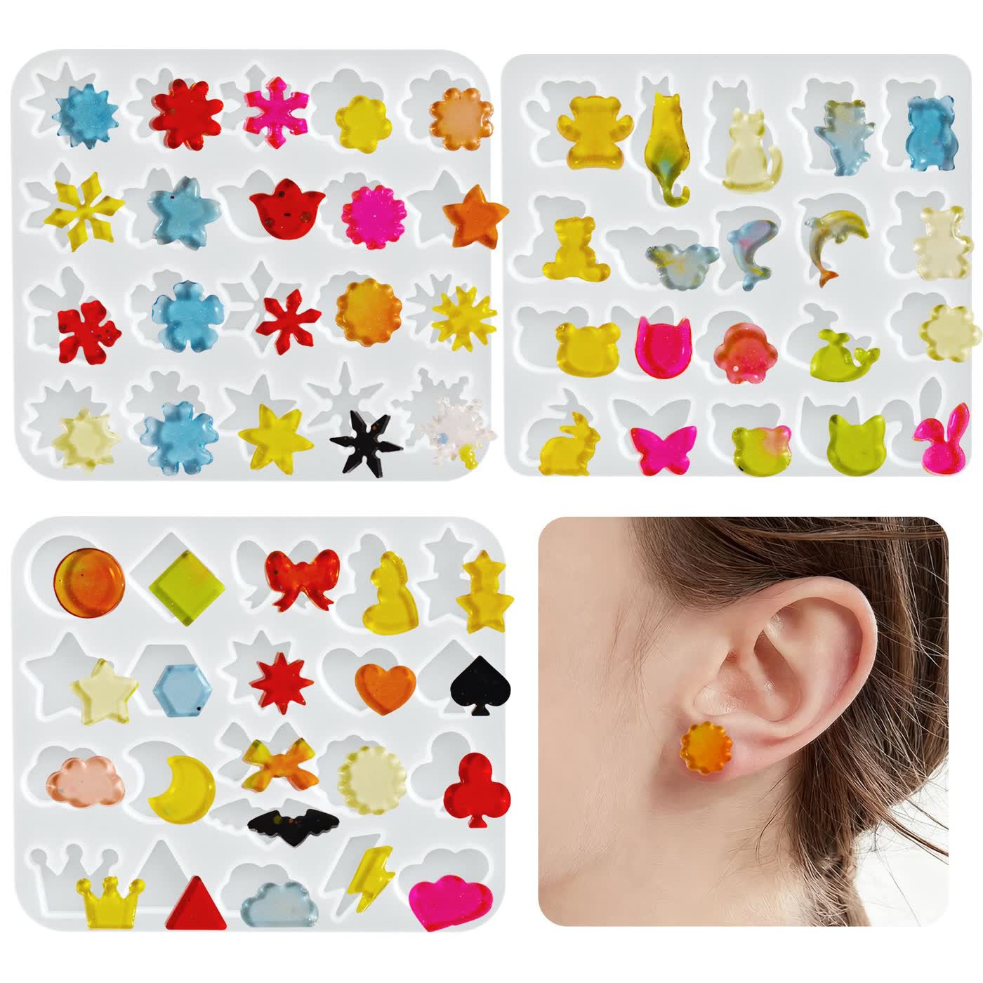 Earring Star Resin Mold (WYD-334)