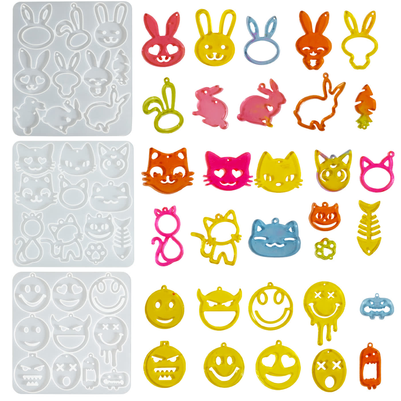 Emoji Easter Pendant Mold (WYD-399)