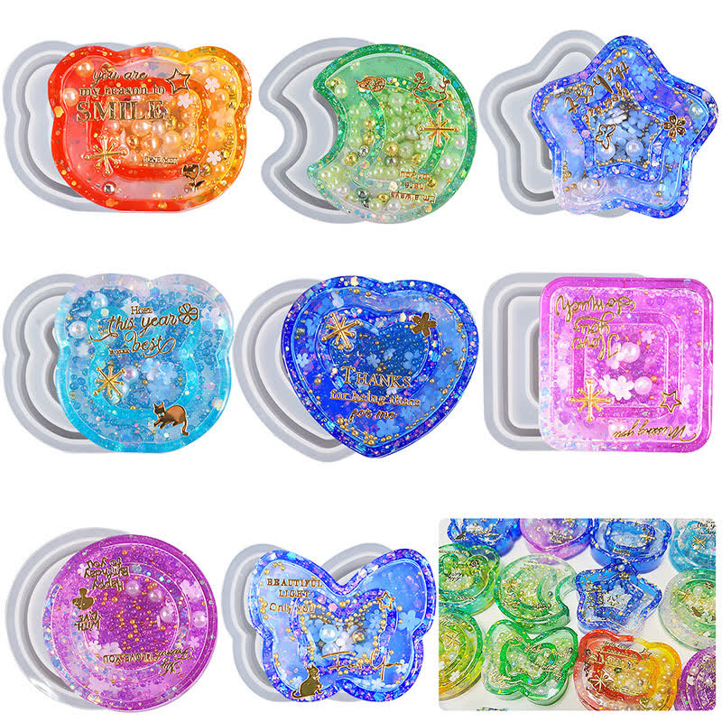 Five Star Moon Pendant Mold (WYD-422)