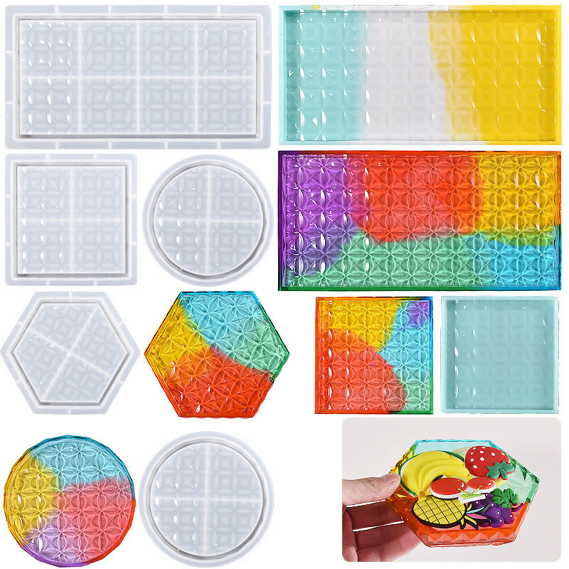 Four Leaf Clover Square Tray Mold (WYD-700)