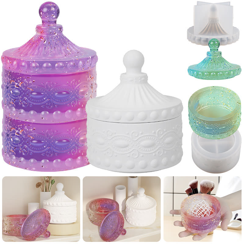 Gem Pattern Stacking Storage Box Mold (WYD-740)