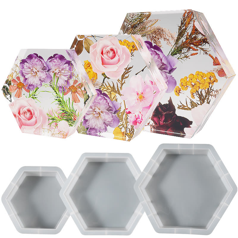 Geometric Hexagon Resin Mold (WYD-328)