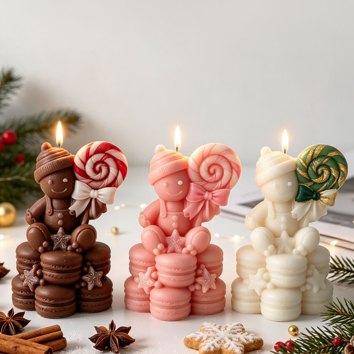 Gingerbread Man Christmas Candle Mold (WYD-123)