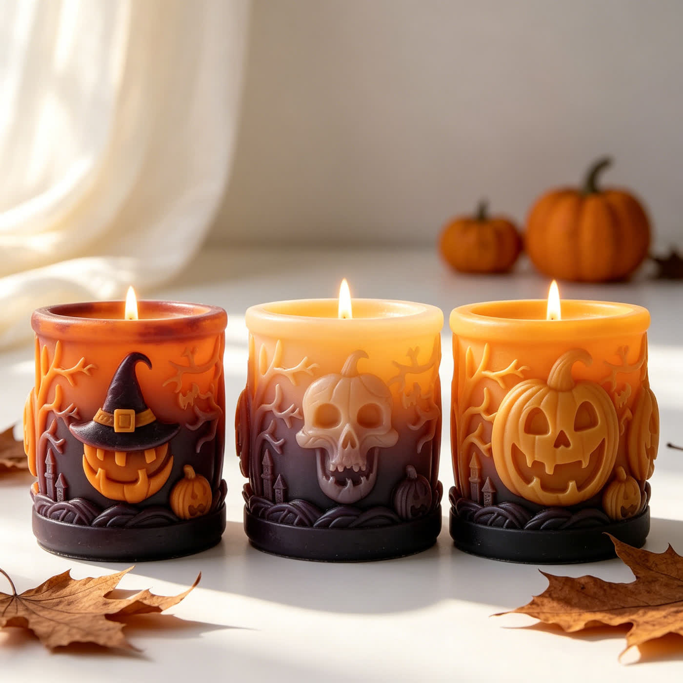 Halloween Cylinder Candle Mold (WYD-158)