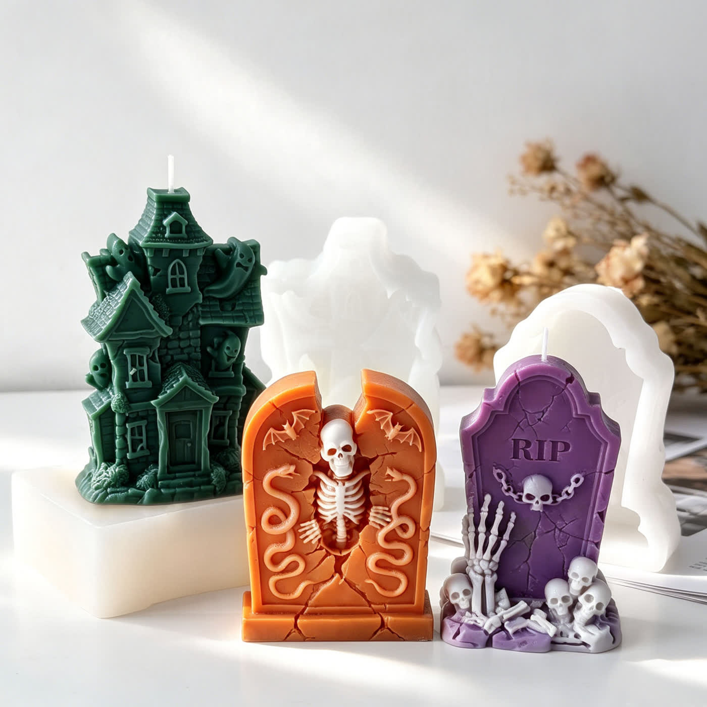 Halloween Tombstone Candle Mold (WYD-165)