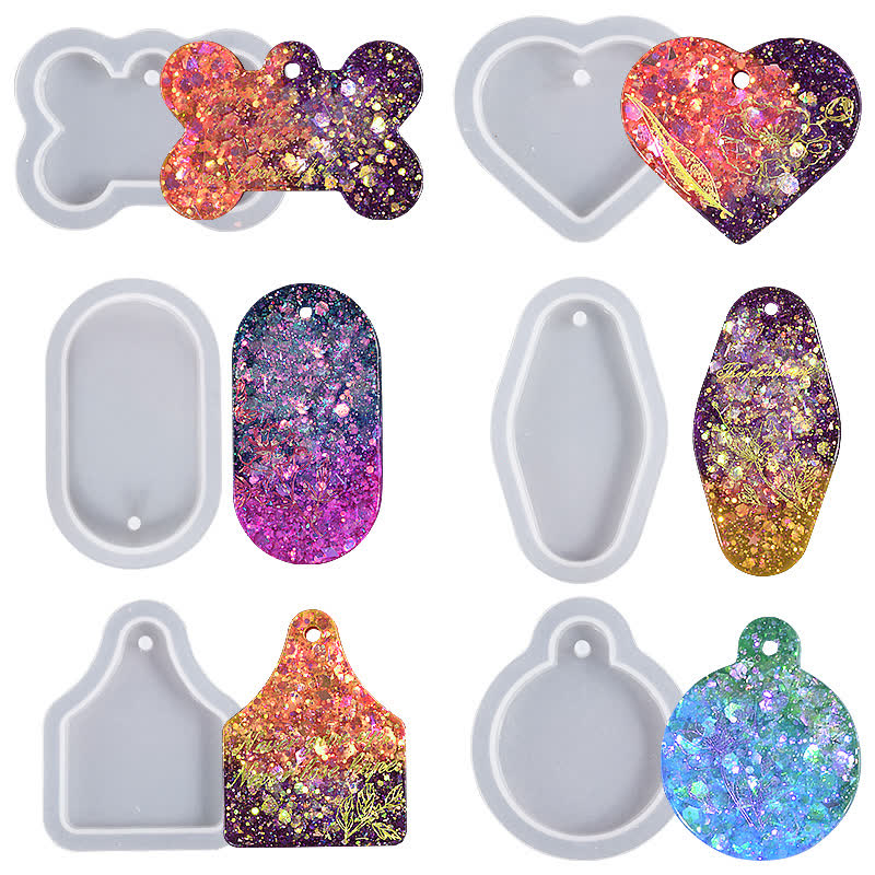 Hanging Tag Necklace Pendant Mold (WYD-435)