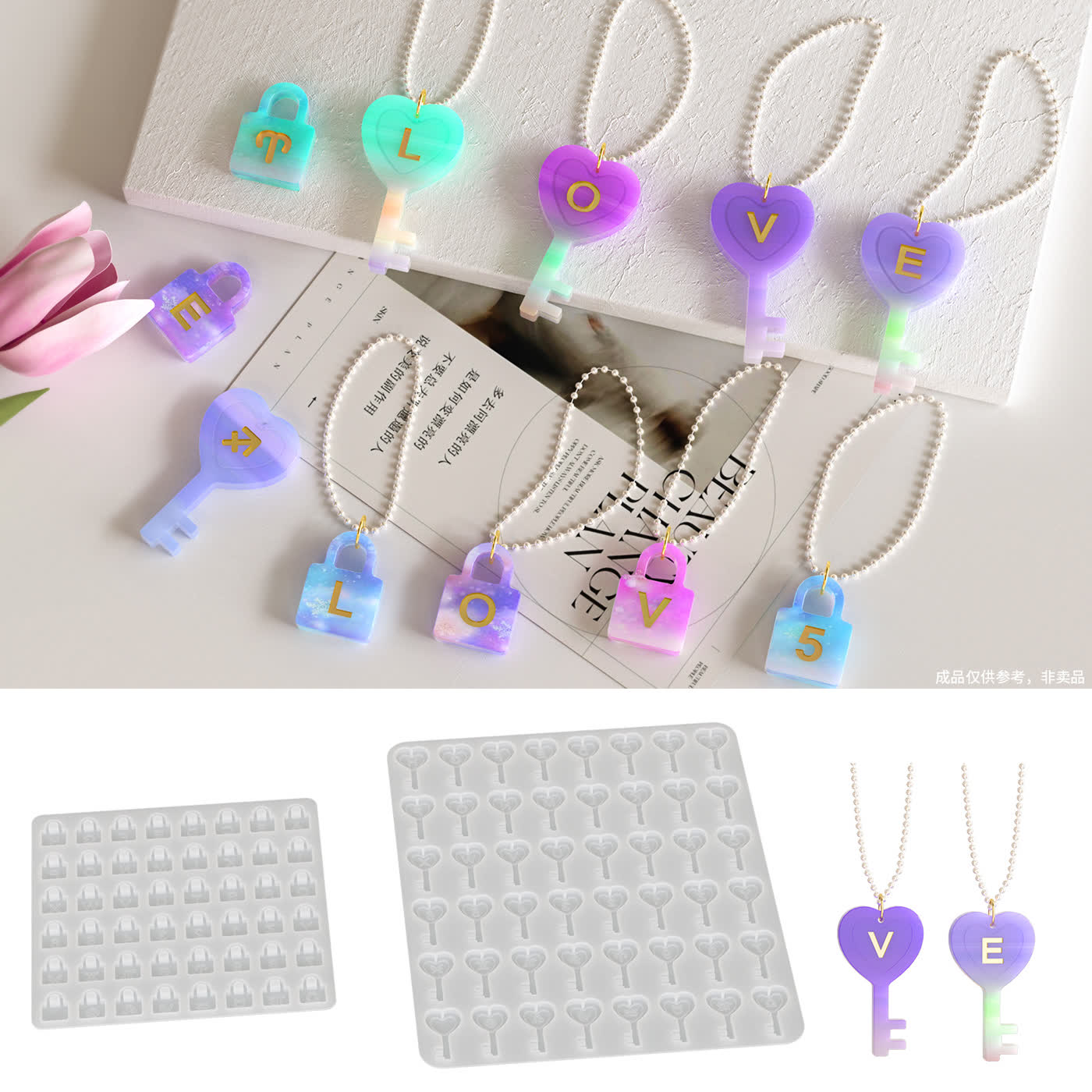 Heart Bracelet Pendant Mold (WYD-384)