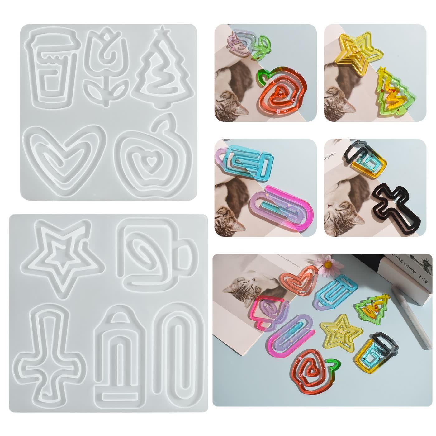 Heart Flower Resin Mold (WYD-359)