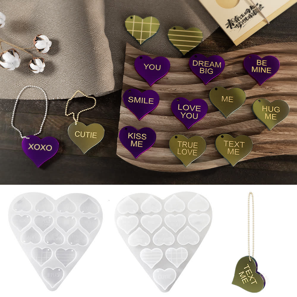 Heart Keychain Pendant Mold (WYD-427)