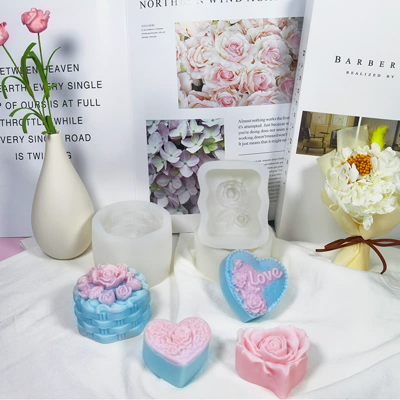 Heart Rose Soap Mold (WYD-662)