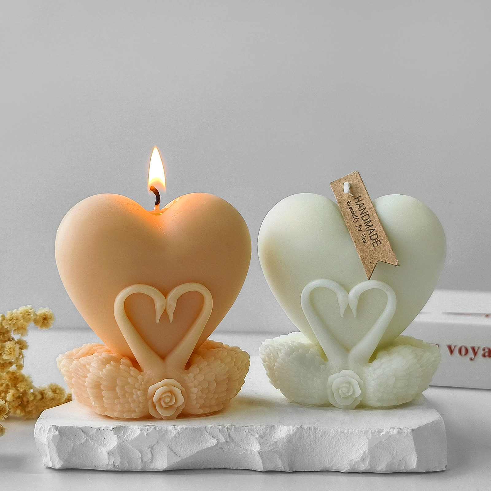 Heart Swan Candle Mold (WYD-016)