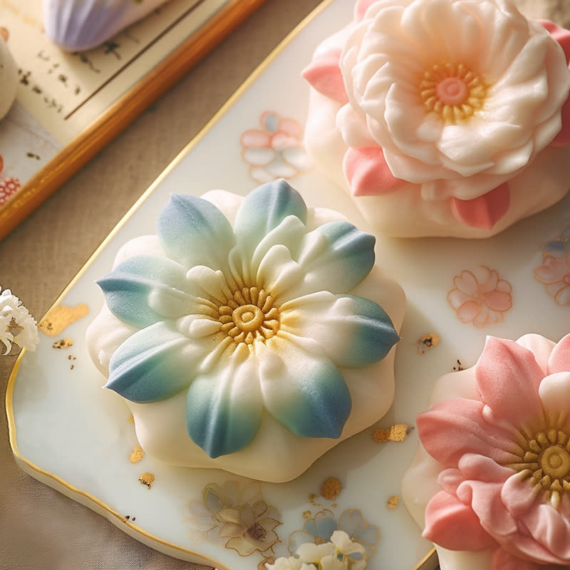 Hibiscus Mooncake Mold (WYD-581)