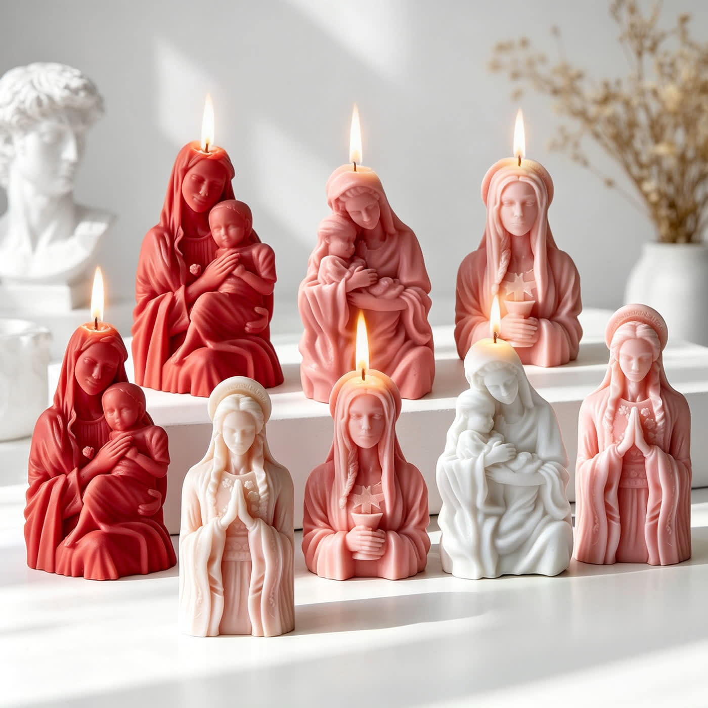 Holding Child Figure Candle Mold (WYD-112)