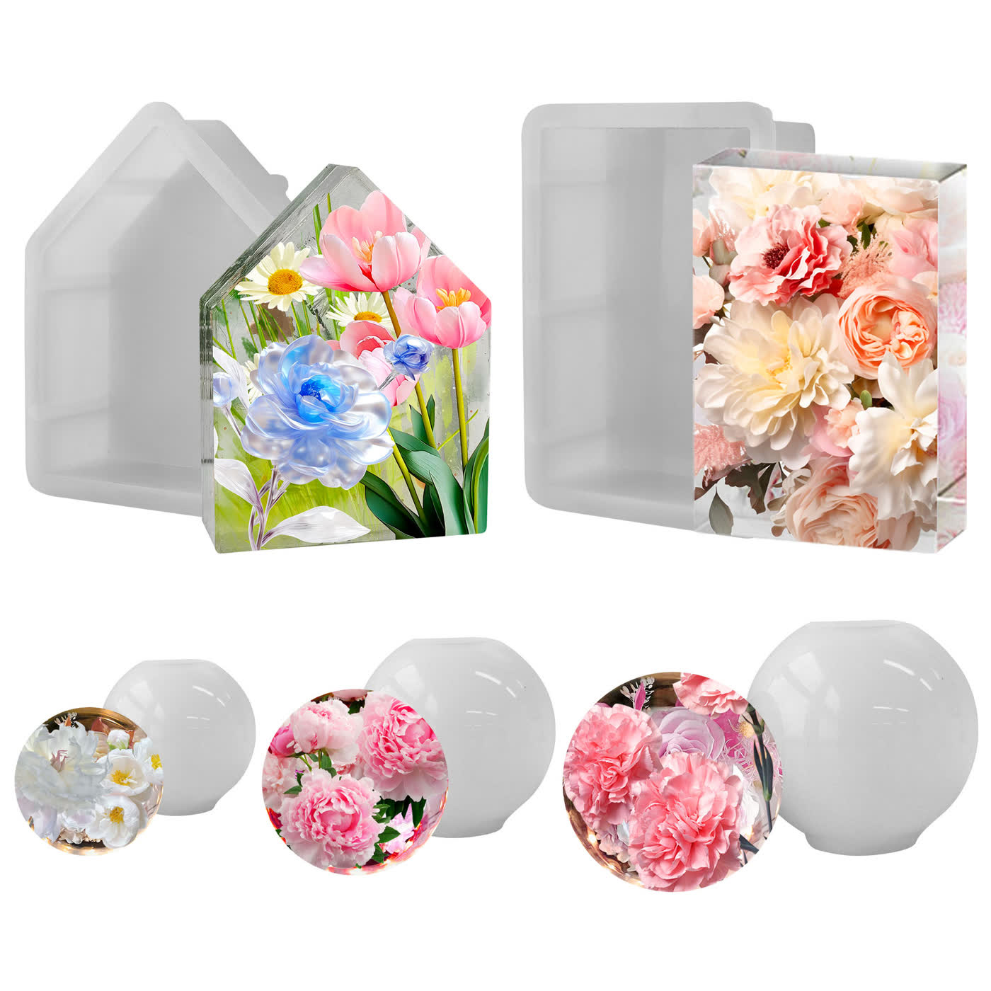House Geometric Resin Mold (WYD-289)