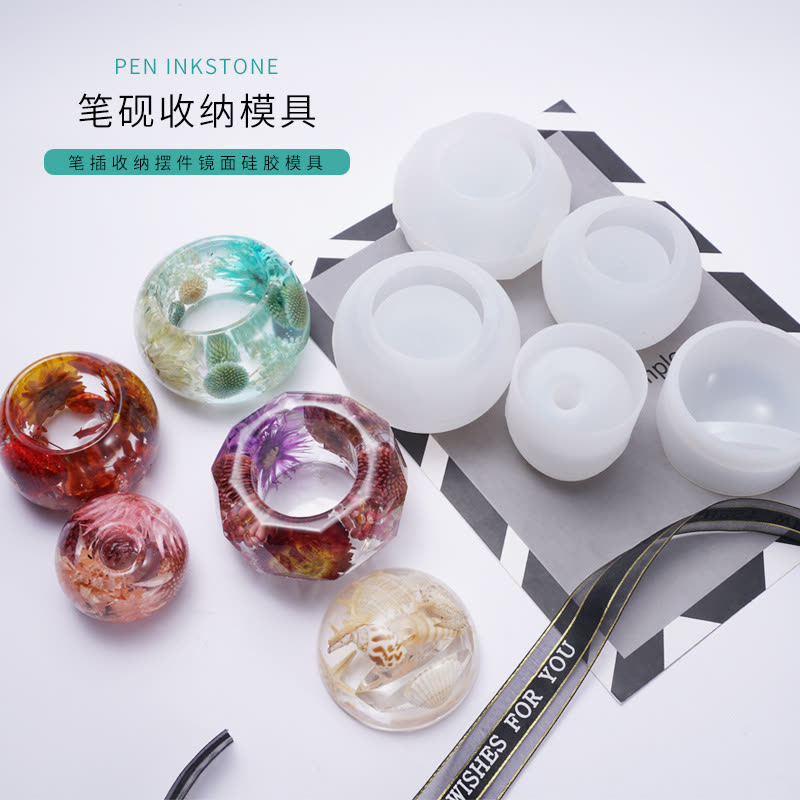 Ink Stone Pen Holder Storage Box Mold (WYD-754)