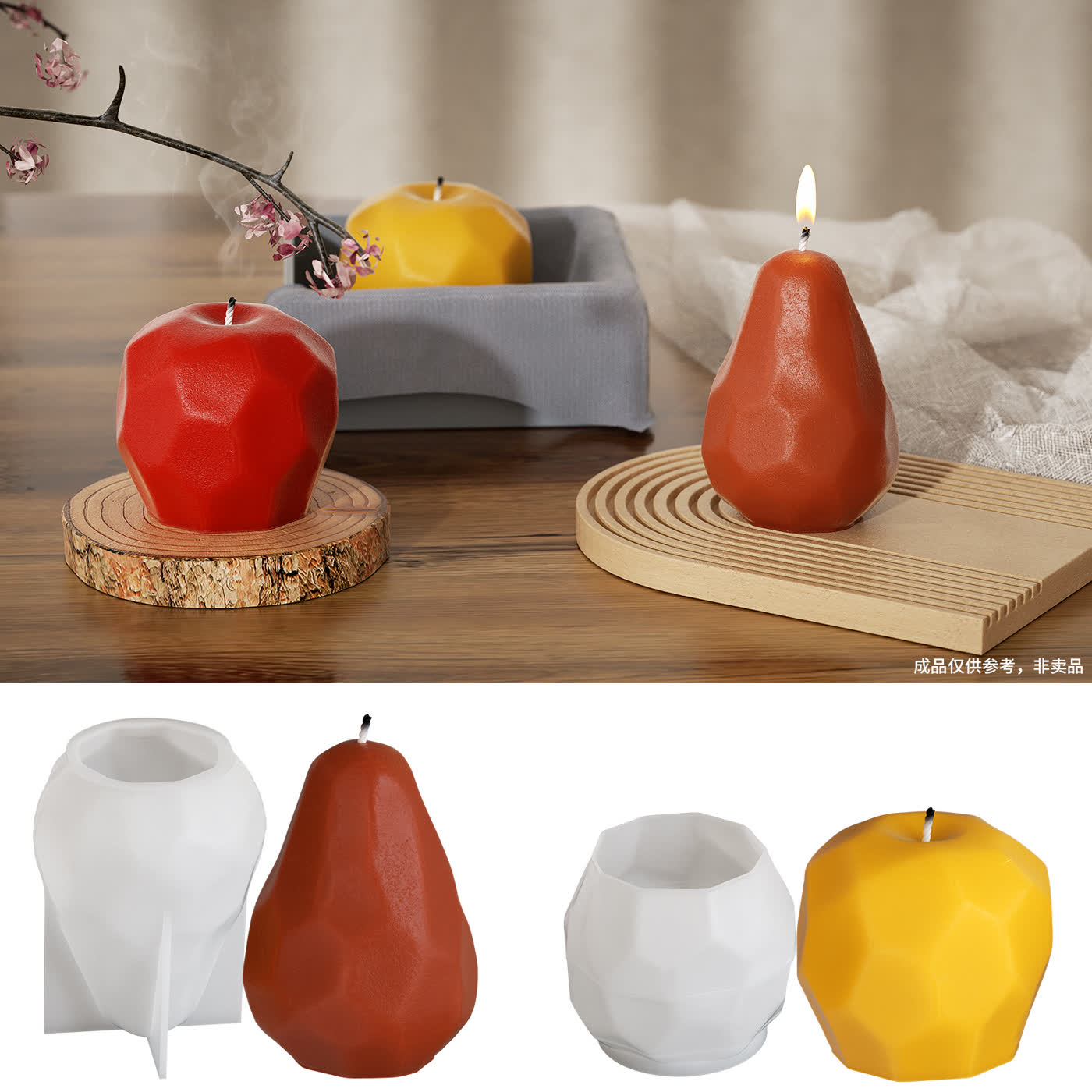 Irregular Faceted Candle Mold (WYD-156)