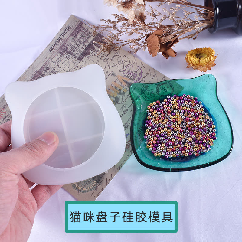 Irregular Kitten Storage Box Mold (WYD-733)