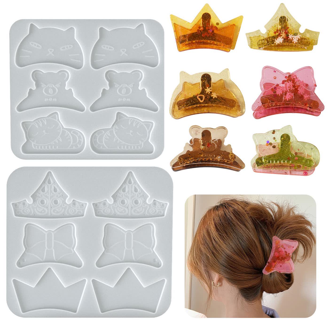 Kitten Bear Resin Mold (WYD-304)