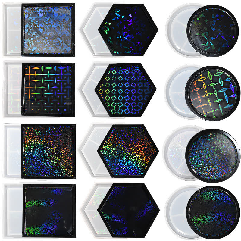 Laser Holographic Coaster Mold (WYD-669)