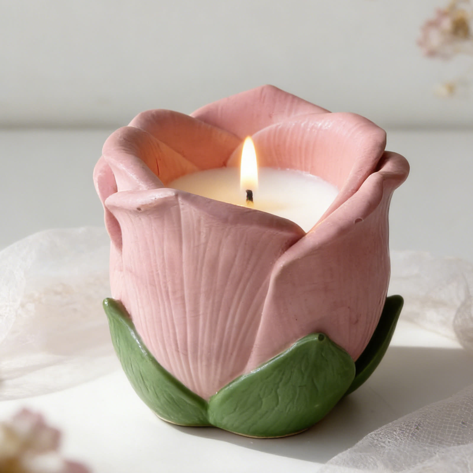 Lotus Candle Holder Silicone Mold (WYD-818)