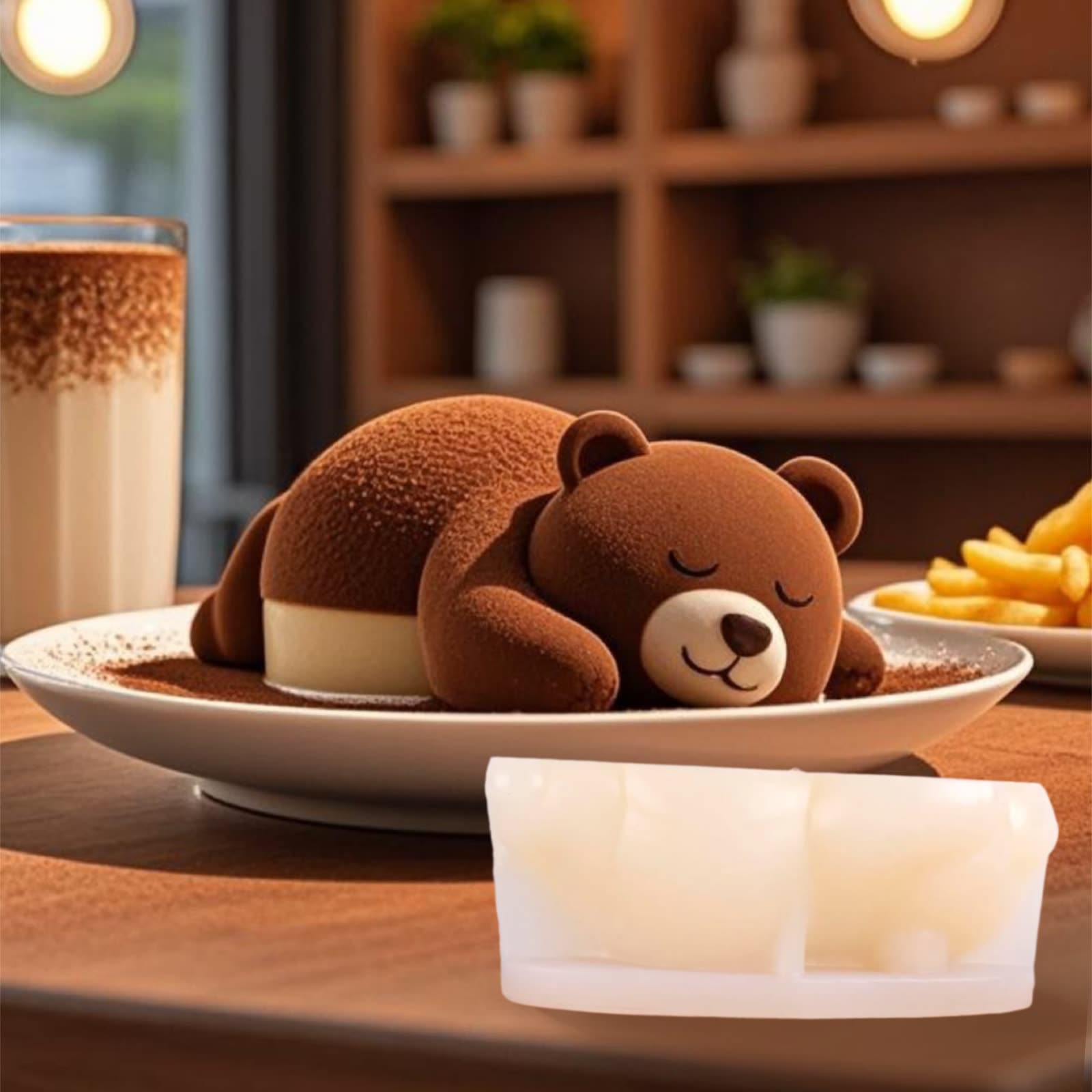 Lying Bear Mousse Cake Mold (WYD-496)