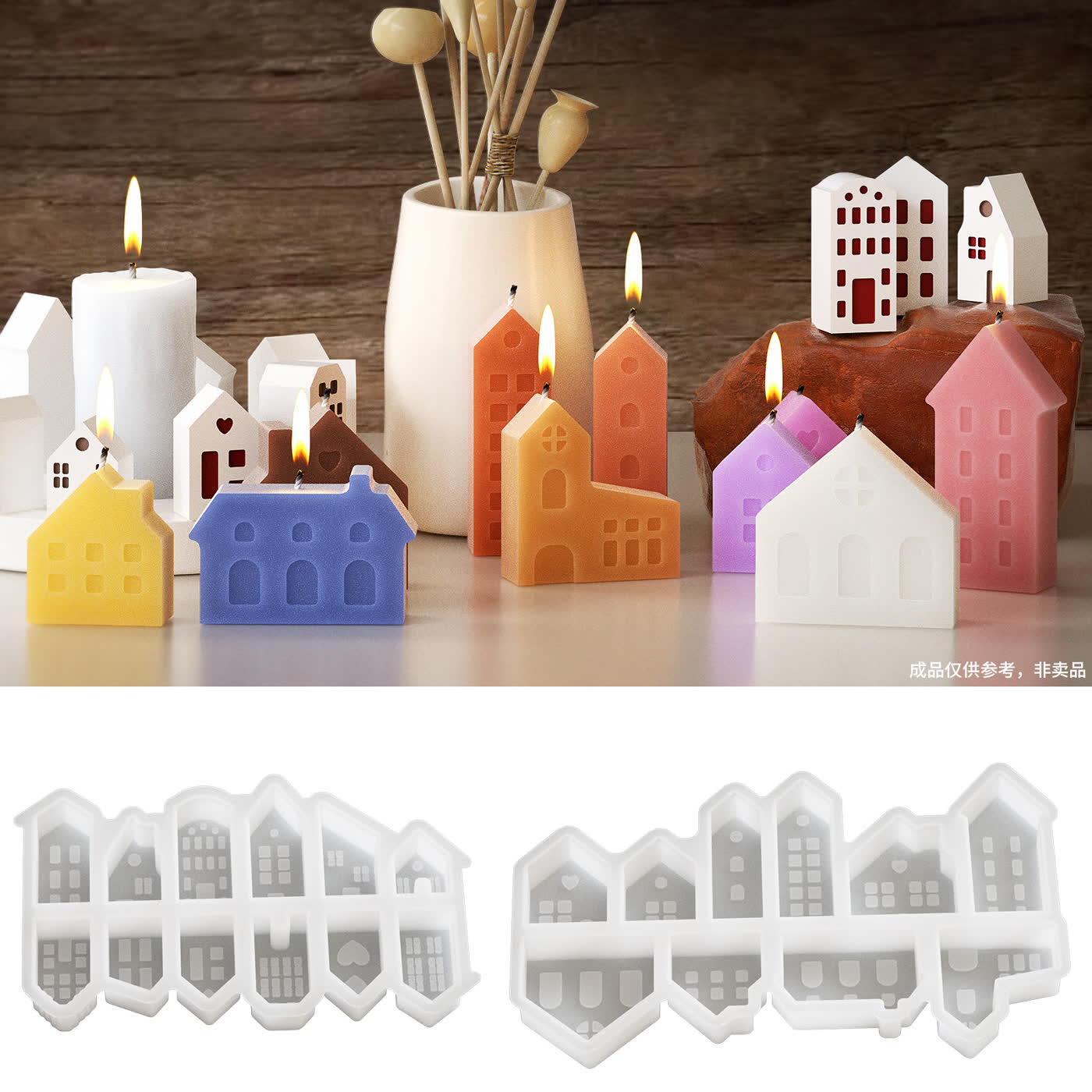 Mini House European House Gypsum Mold (WYD-196)