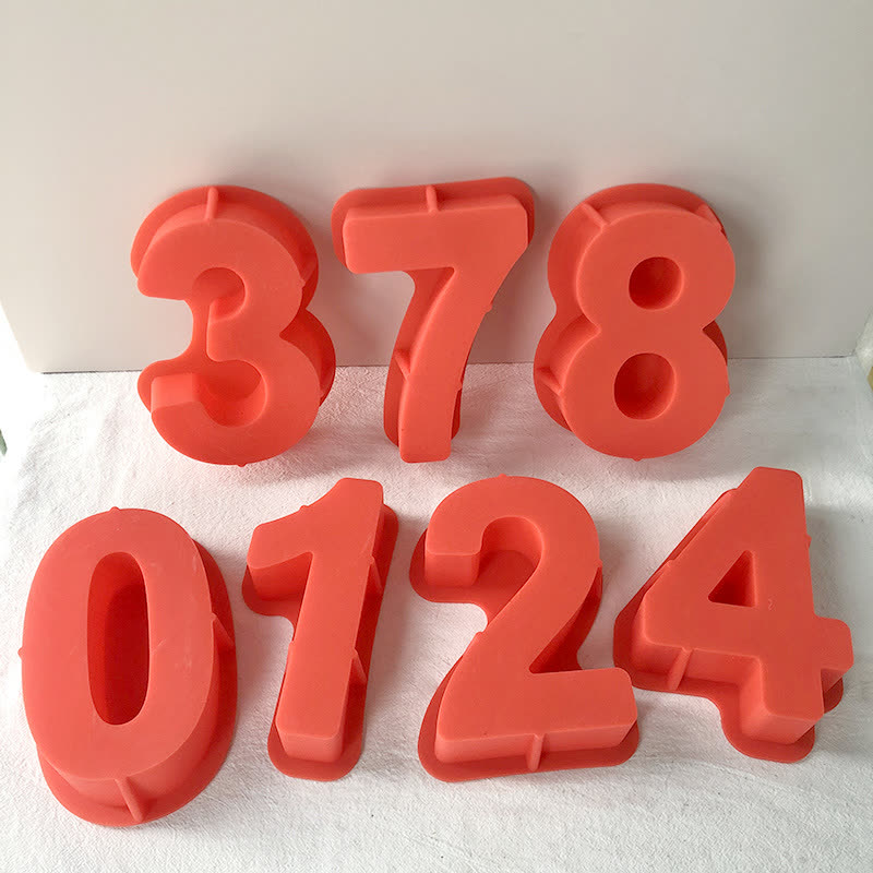 Number Arabic Numeral Silicone Mold (WYD-833)